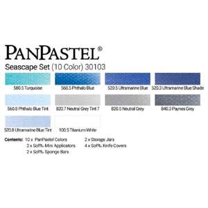 PanPastel Ultra Soft Artist Pastel Boya Seascape 10'lu Set 30103 - 3