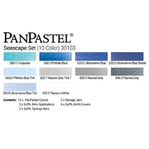 PanPastel Ultra Soft Artist Pastel Boya Seascape 10'lu Set 30103 - Thumbnail