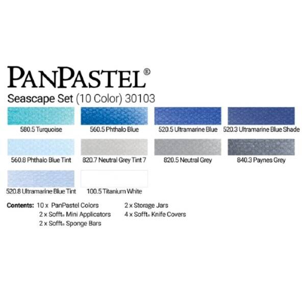 PanPastel Ultra Soft Artist Pastel Boya Seascape 10'lu Set 30103