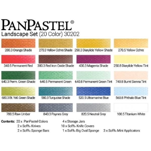 PanPastel Ultra Soft Artist Pastel Boya Landscape Paysage 20'li Set 30202 - 3