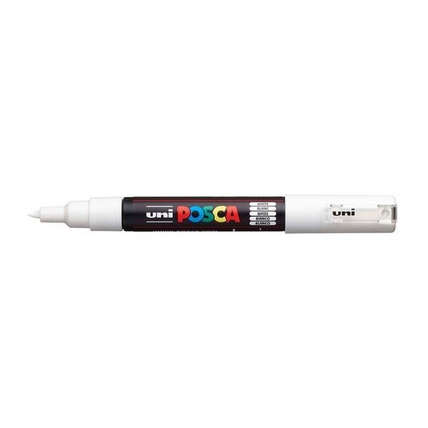 Uni Posca PC-1M Extra Fine Marker 0.7 mm White - 1