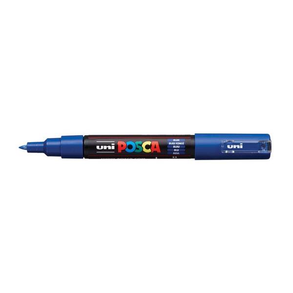 Uni Posca PC-1M Extra Fine Marker 0.7 mm Blue - 1