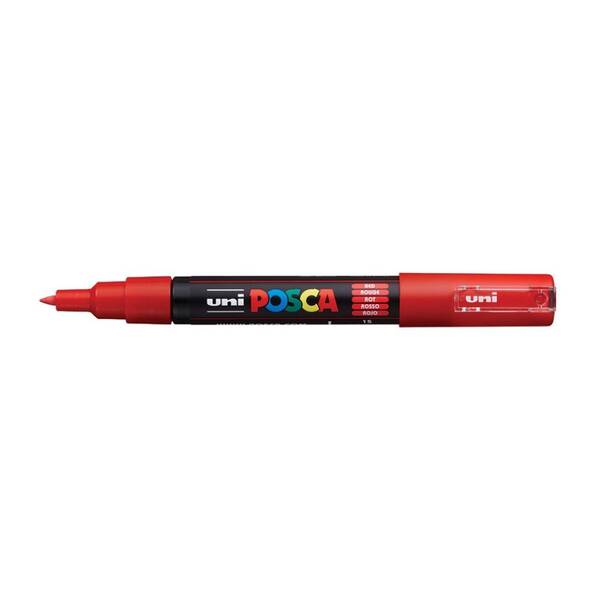 Uni Posca PC-1M Extra Fine Marker 0.7 mm Red - 1