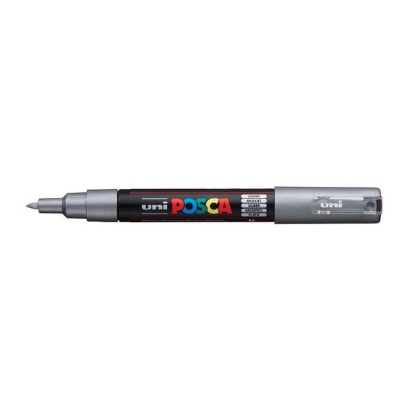 Uni Posca PC-1M Extra Fine Marker 0.7 mm Silver