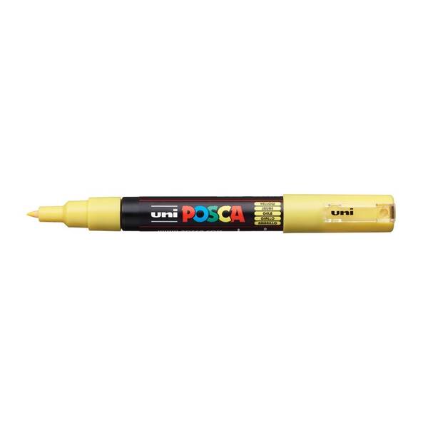 Uni Posca PC-1M Extra Fine Marker 0.7 mm Yellow - 1