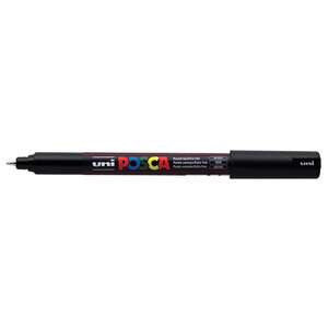 Uni Posca PC-1MR Ultra Fine Marker 0.7 mm Black - Uni