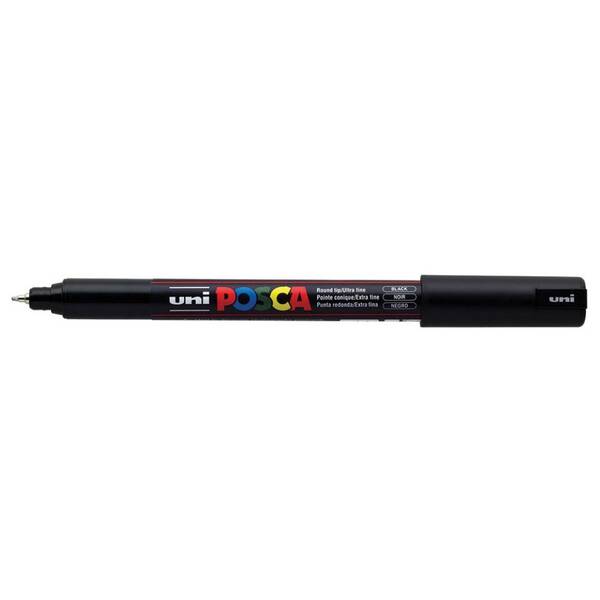Uni Posca PC-1MR Ultra Fine Marker 0.7 mm Black - 1