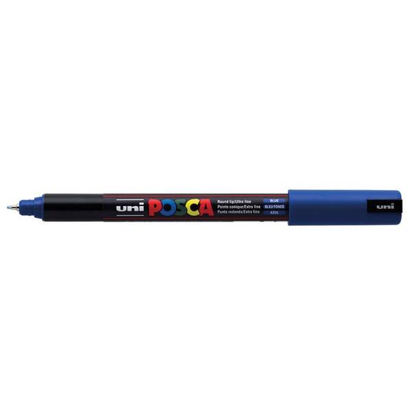 Uni Posca PC-1MR Ultra Fine Marker 0.7 mm Blue - 1