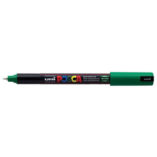 Uni Posca PC-1MR Ultra Fine Marker 0.7 mm Green - 1