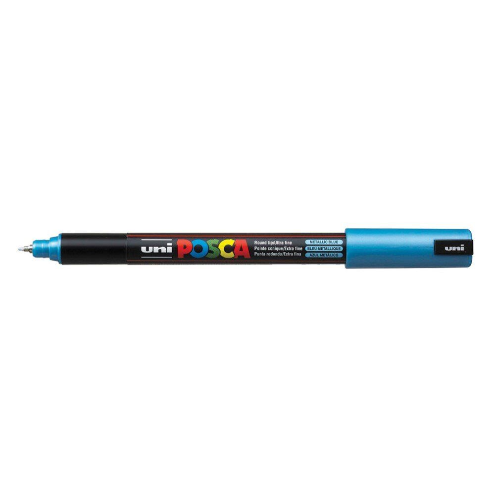 Uni Posca PC-1MR Ultra Fine Marker 0.7 mm Metallic Blue