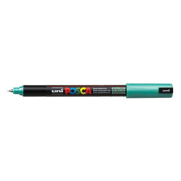 Uni Posca PC-1MR Ultra Fine Marker 0.7 mm Metallic Green - 1