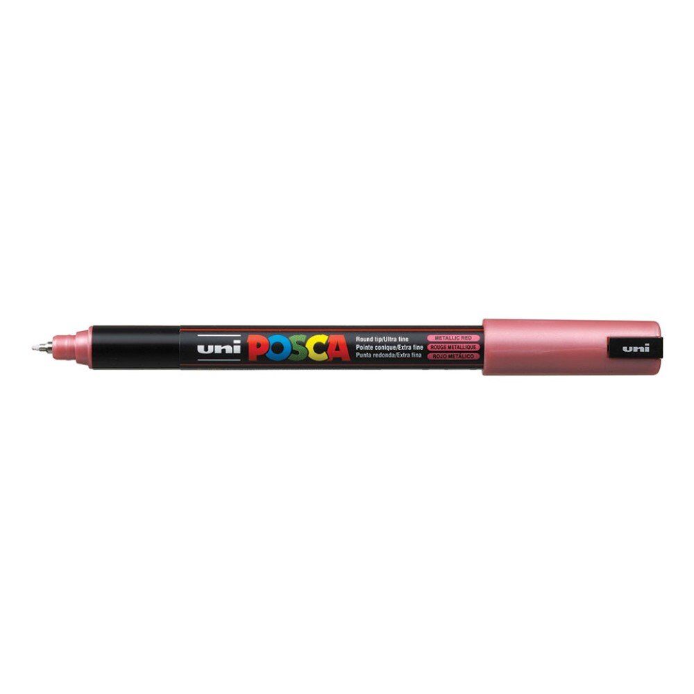Uni Posca PC-1MR Ultra Fine Marker 0.7 mm Metallic Red