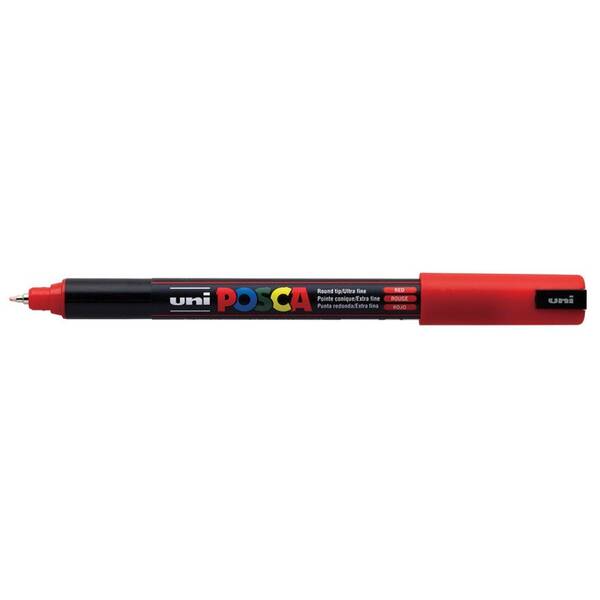 Uni Posca PC-1MR Ultra Fine Marker 0.7 mm Red
