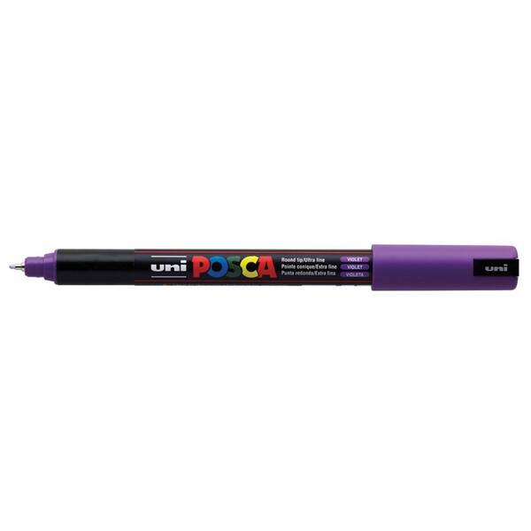 Uni Posca PC-1MR Ultra Fine Marker 0.7 mm Violet - 1