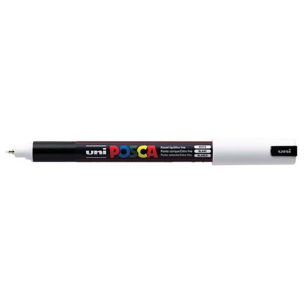 Uni Posca PC-1MR Ultra Fine Marker 0.7 mm White - 1