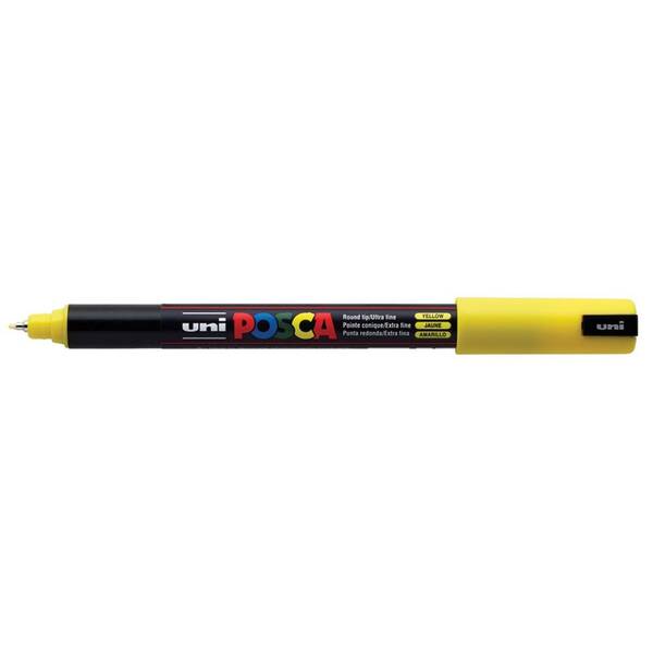 Uni Posca PC-1MR Ultra Fine Marker 0.7 mm Yellow - 1