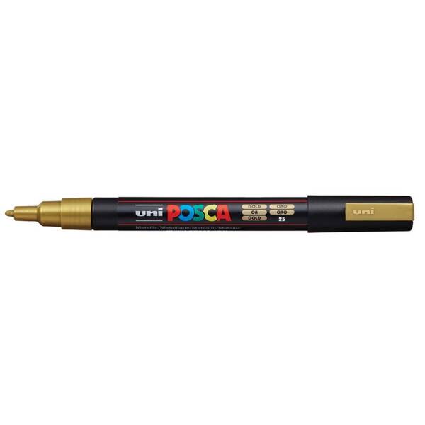 Uni Posca PC-3M Fine Marker 0.9-1.3 mm Gold - 1