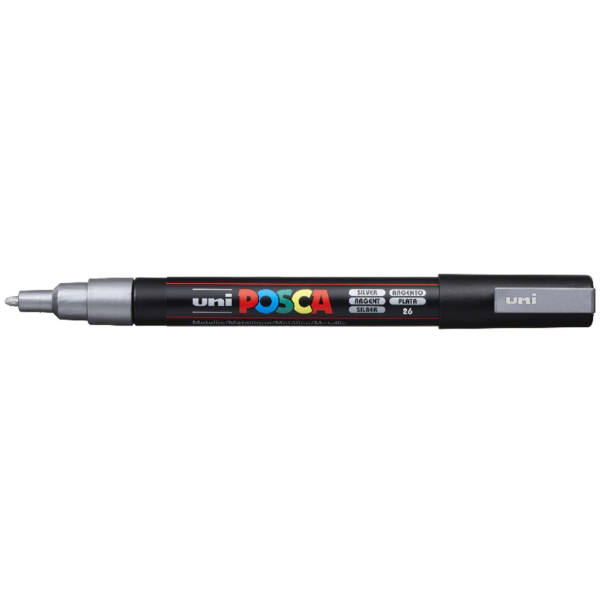 Uni Posca PC-3M Fine Marker 0.9-1.3 mm Silver - 1