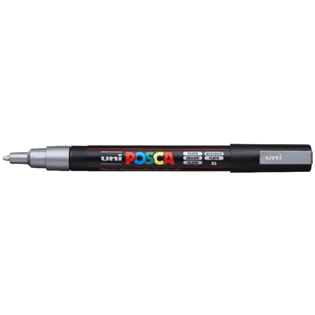 Uni Posca PC-3M Fine Marker 0.9-1.3 mm Silver