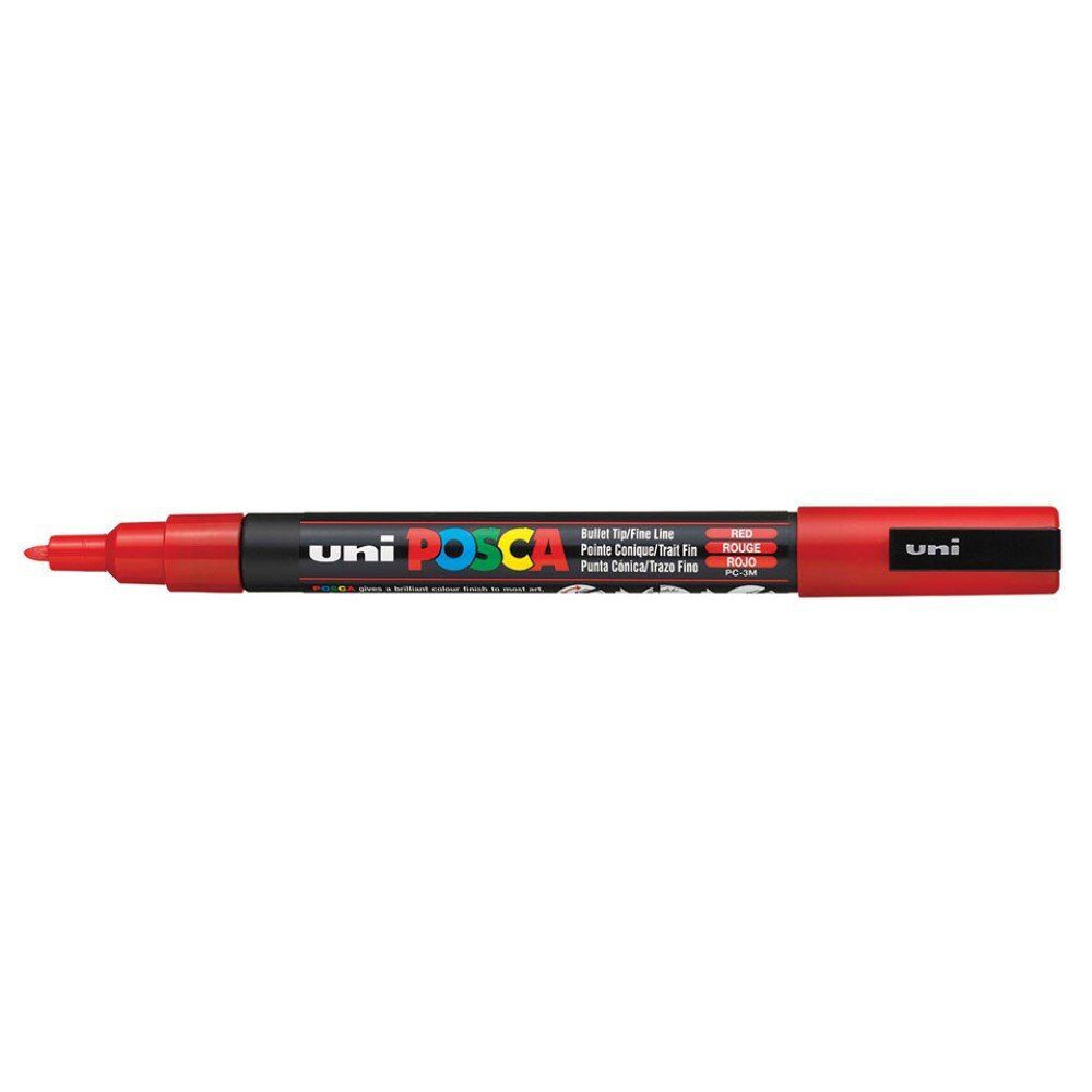 Uni Posca PC-3M Fine Marker 0.9-1.3 mm Red