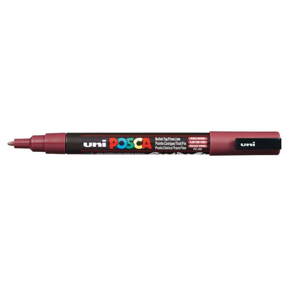Uni Posca PC-3M Fine Marker 0.9-1.3 mm Red Wine