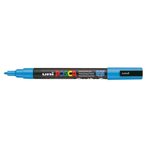 Uni Posca PC-3M Fine Marker 0.9-1.3 mm Sky Blue - 1