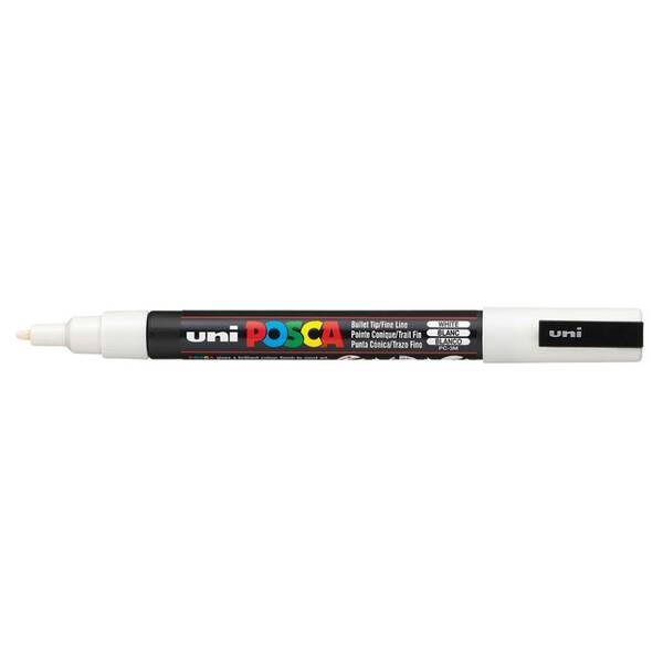 Uni Posca PC-3M Fine Marker 0.9-1.3 mm White