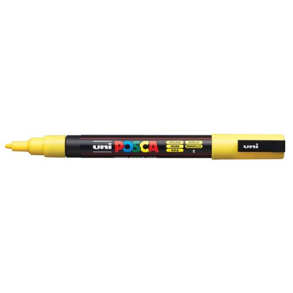 Uni Posca PC-3M Fine Marker 0.9-1.3 mm Yellow - 1