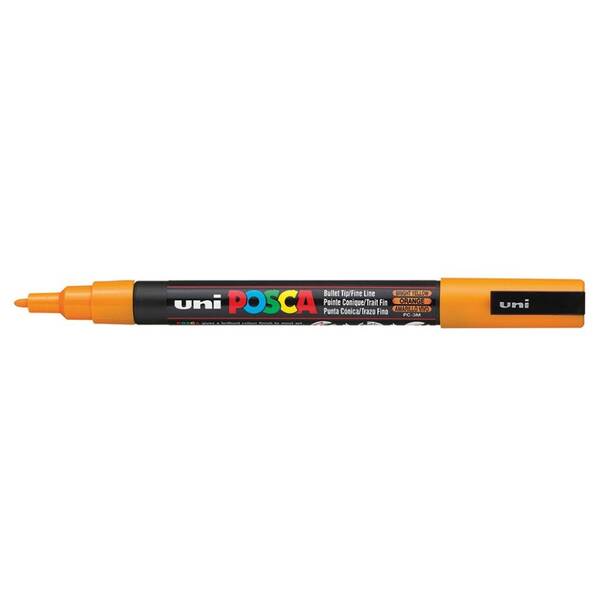 Uni Posca PC-3M Fine Marker 0.9-1.3 mm Bright Yellow