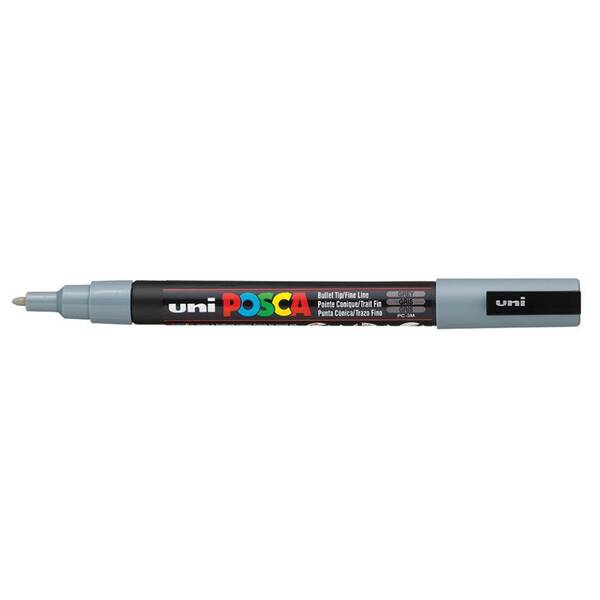 Uni Posca PC-3M Fine Marker 0.9-1.3 mm Grey - 1