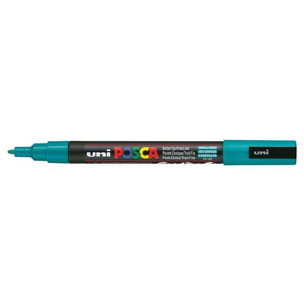 Uni Posca PC-3M Fine Marker 0.9-1.3 mm Emerald Green - 1