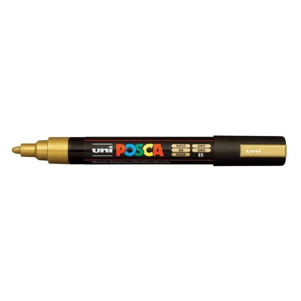 Uni Posca PC-5M Medium Marker 1.8-2.5 mm Gold