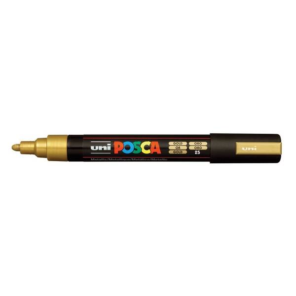 Uni Posca PC-5M Medium Marker 1.8-2.5 mm Gold - 1