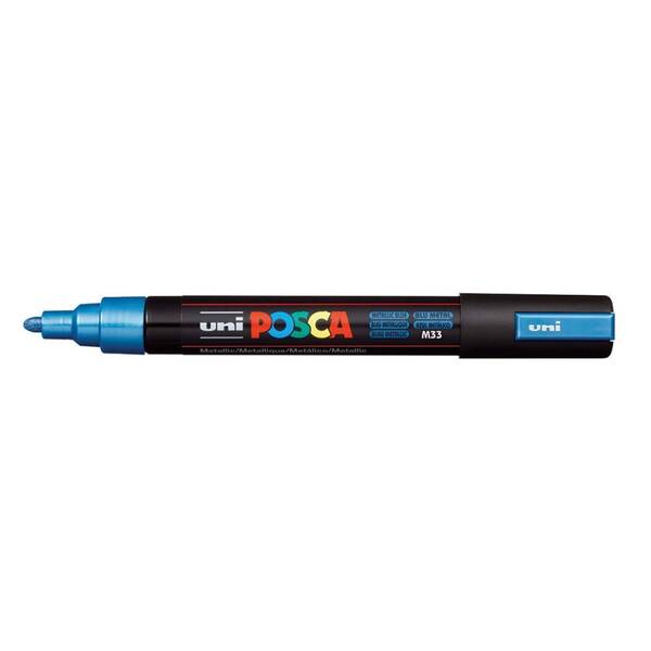 Uni Posca PC-5M Medium Marker 1.8-2.5 mm Metallic Blue