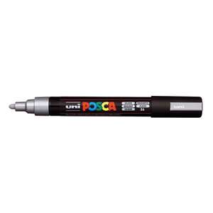 Uni Posca PC-5M Medium Marker 1.8-2.5 mm Metallic Silver - Uni