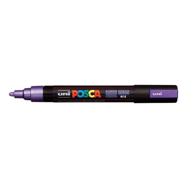 Uni Posca PC-5M Medium Marker 1.8-2.5 mm Metallic Violet - 1