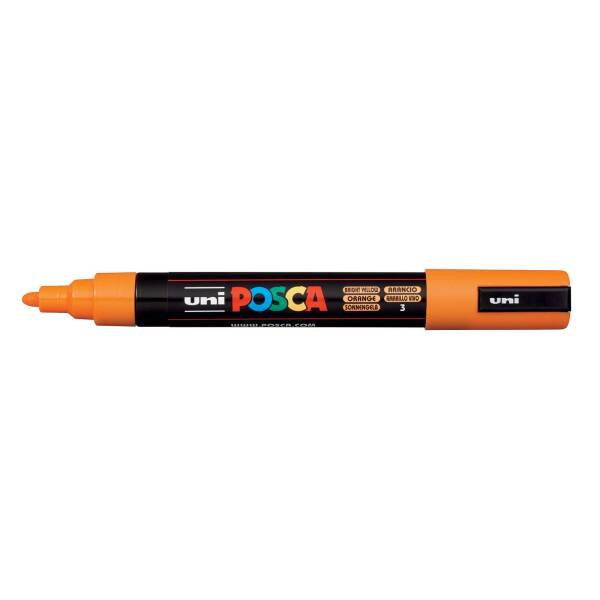 Uni Posca PC-5M Medium Marker 1.8-2.5 mm Bright Yellow - 1