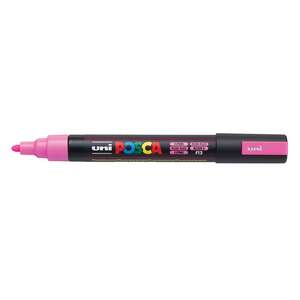 Uni Posca PC-5M Medium Marker 1.8-2.5 mm Fluorescent Pink - uni