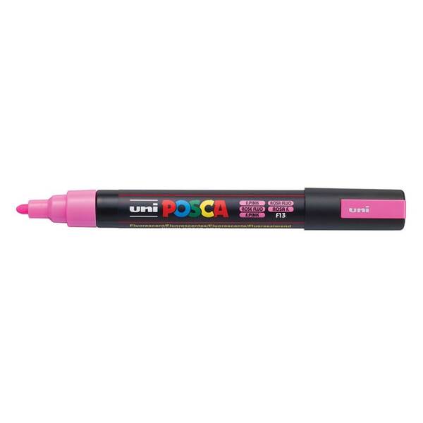 Uni Posca PC-5M Medium Marker 1.8-2.5 mm Fluorescent Pink - 1