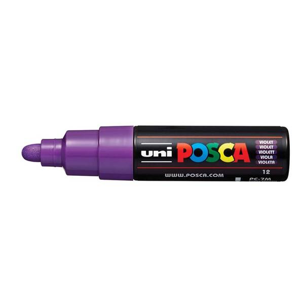 Uni Posca PC-7M Large Marker 4.5-5.5 mm Violet
