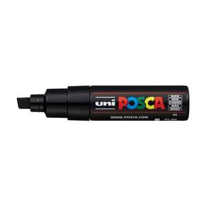 Uni Posca PC-8K Broad Chisel Tip Marker 8.0 mm Black - Uni