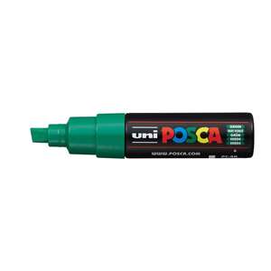 Uni Posca PC-8K Broad Chisel Tip Marker 8.0 mm Green - Uni