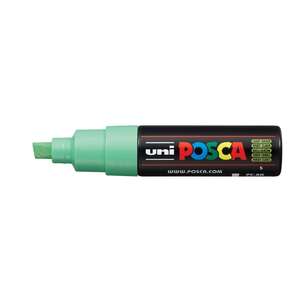 Uni Posca PC-8K Broad Chisel Tip Marker 8.0 mm Light Green - Uni