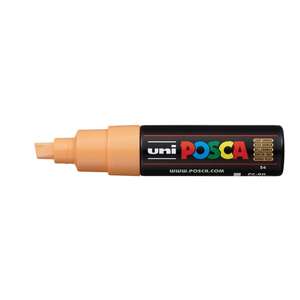 Uni Posca PC-8K Broad Chisel Tip Marker 8.0 mm Light Orange - Uni