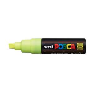 Uni Posca PC-8K Broad Chisel Tip Marker 8.0 mm Flourescent Yellow - Uni