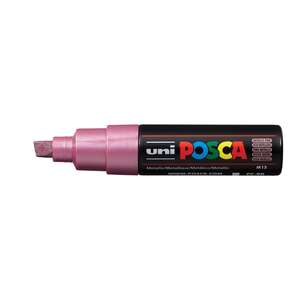 Uni Posca PC-8K Broad Chisel Tip Marker 8.0 mm Metallic Pink - Uni