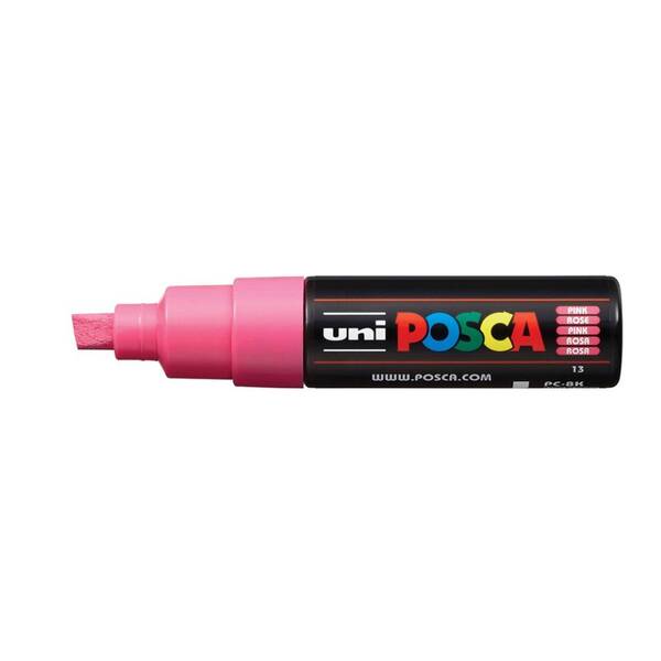 Uni Posca PC-8K Broad Chisel Tip Marker 8.0 mm Pink - 1