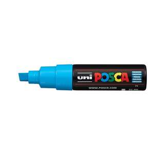 Uni Posca PC-8K Broad Chisel Tip Marker 8.0 mm Turquoise - Uni