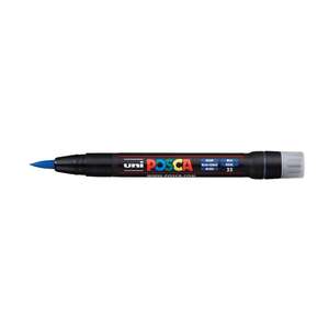 Uni - Uni Posca PCF-350 Brush Pen Marker 0.1-10 mm Blue