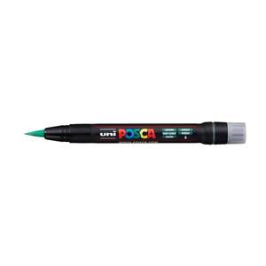 Uni - Uni Posca PCF-350 Brush Pen Marker 0.1-10 mm Green